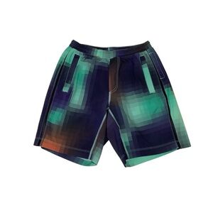 Lululemon Men’s Pace Breaker Short Multicolor Geometric 9” Inseam Lined Size M